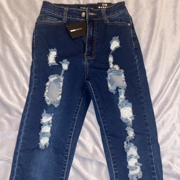 Fashion Nova “Olivia Rose” Skinny Jeans Dark Denim - Picture 3 of 5